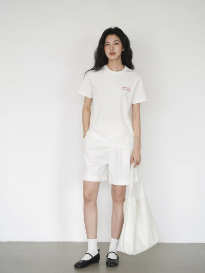 Klay Embroidery Words Tee