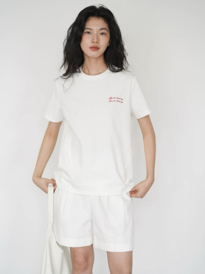 Klay Embroidery Words Tee