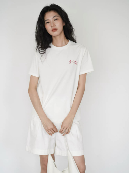 Klay Embroidery Words Tee
