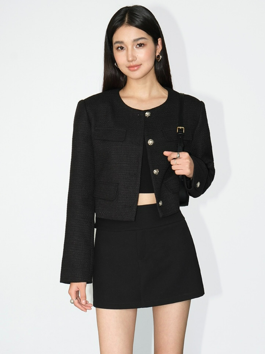 Jennie OL Mini Skirt-The Black Bow-
