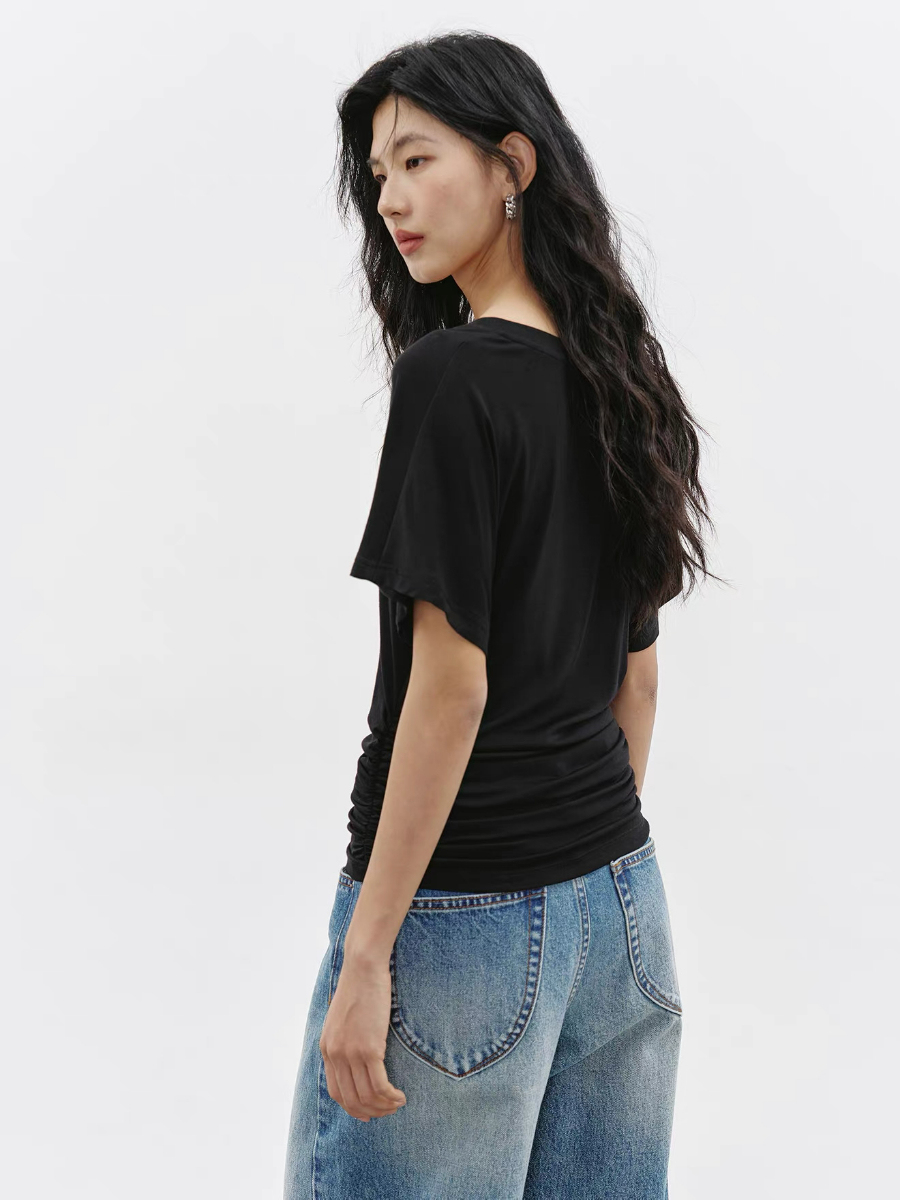 Kamal Batwing Sleeve Lyocell Top