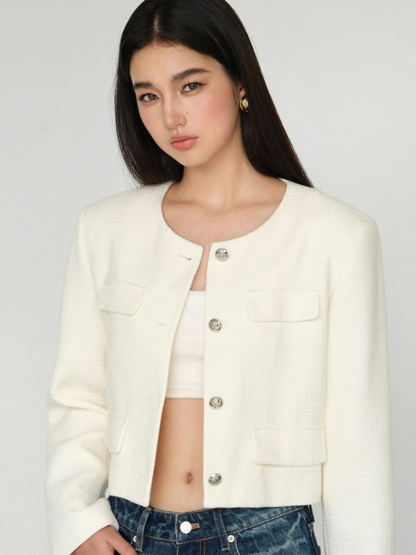 Jadey Tweed Jacket-The Black Bow-