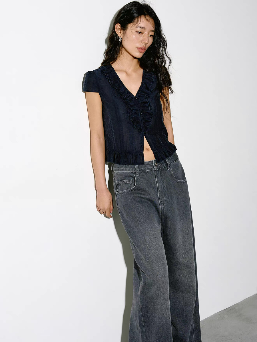 Kameron Ruffle Trim Blouse