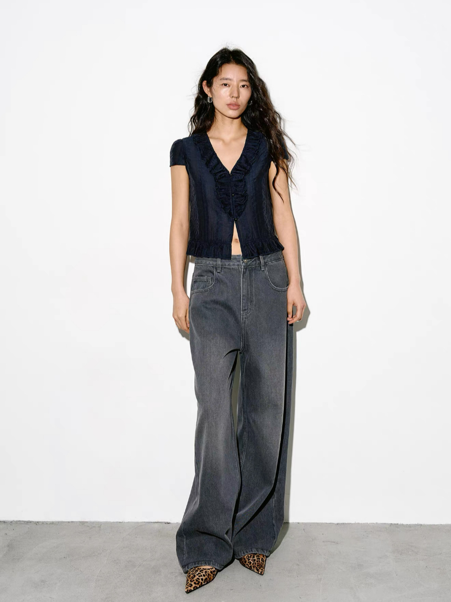 Kameron Ruffle Trim Blouse