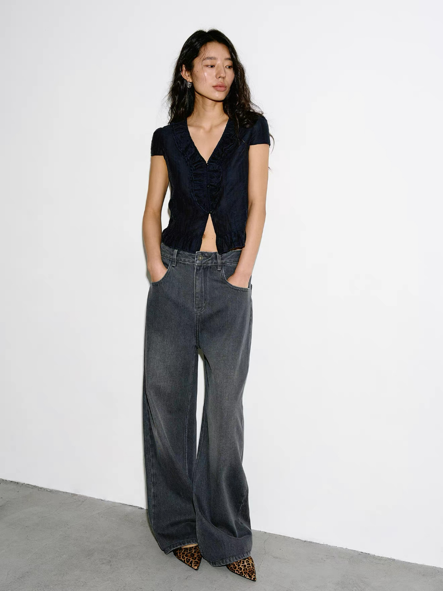 Kameron Ruffle Trim Blouse