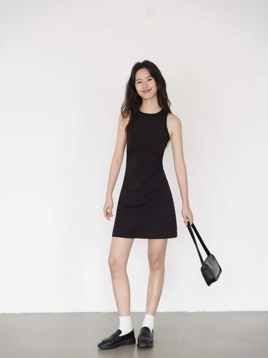 Kace Round Neck Mini Dress