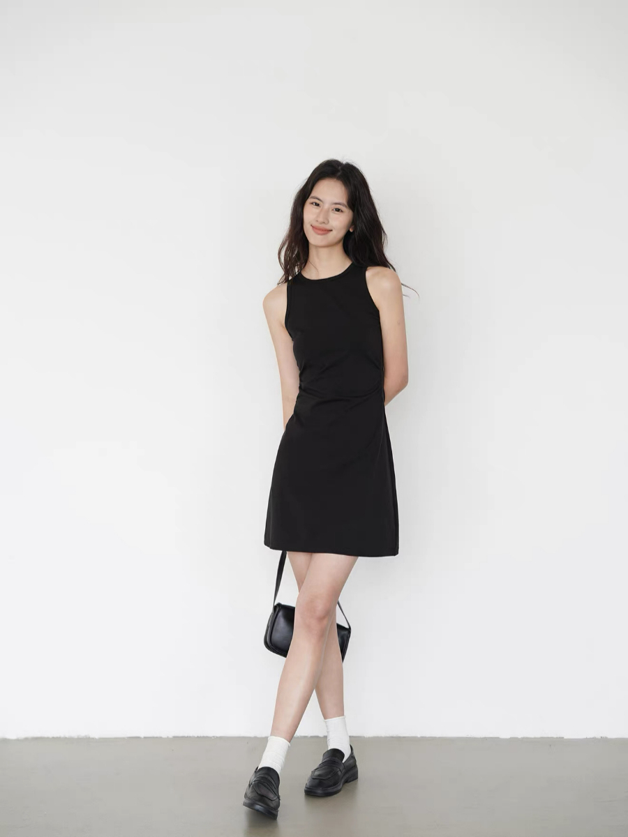 Kace Round Neck Mini Dress