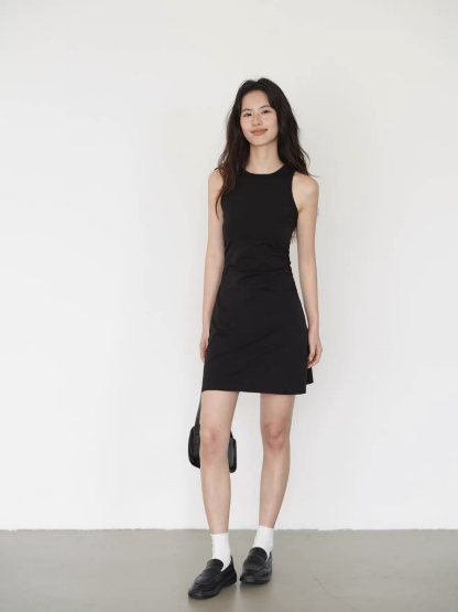 Kace Round Neck Mini Dress