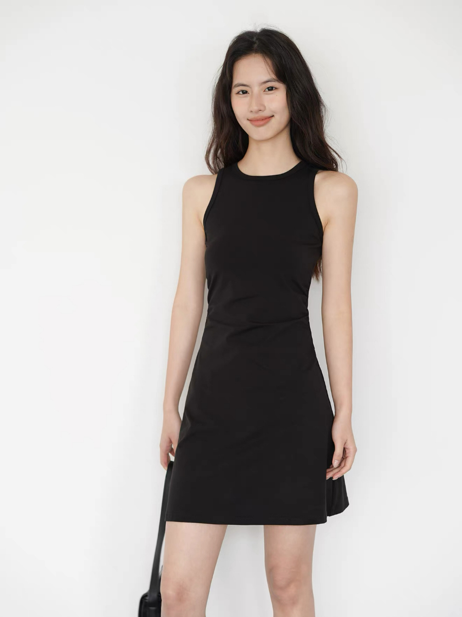 Kace Round Neck Mini Dress