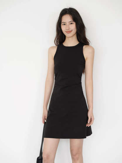 Kace Round Neck Mini Dress