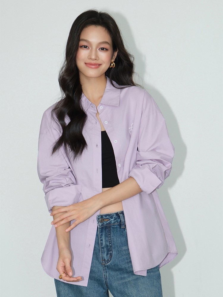 Zandaya Cotton Oversized Shirt-The Black Bow-