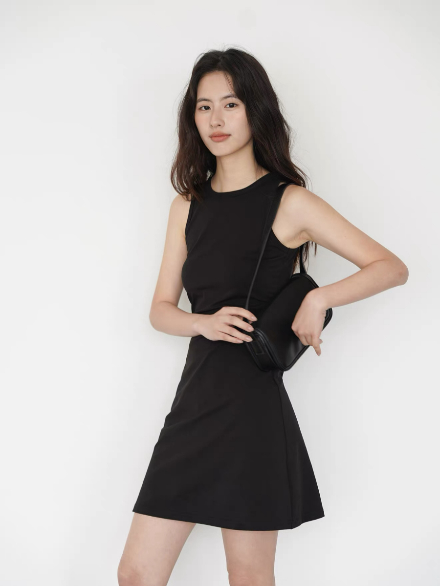 Kace Round Neck Mini Dress