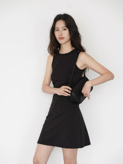 Kace Round Neck Mini Dress