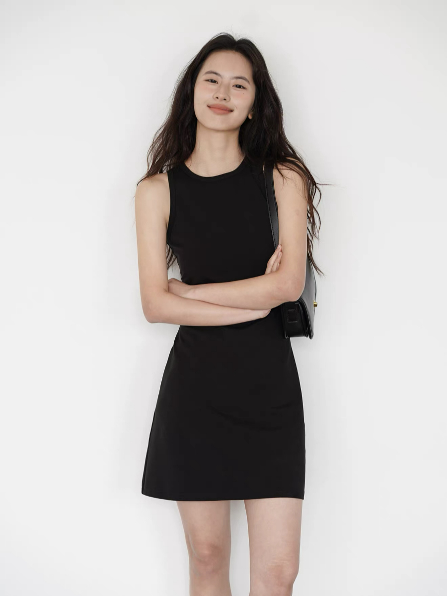 Kace Round Neck Mini Dress