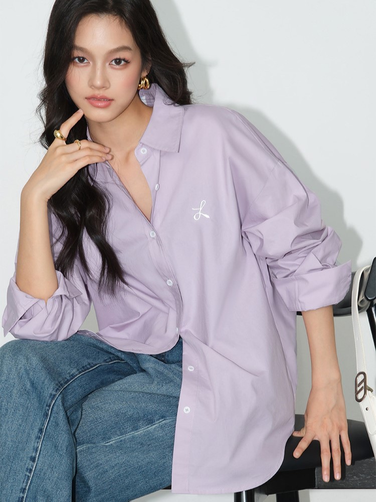 Zandaya Cotton Oversized Shirt-The Black Bow-