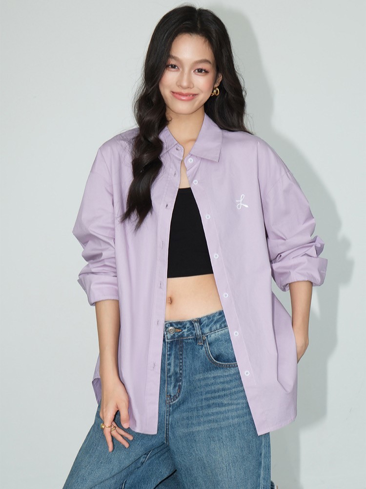 Zandaya Cotton Oversized Shirt-The Black Bow-