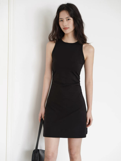 Kace Round Neck Mini Dress