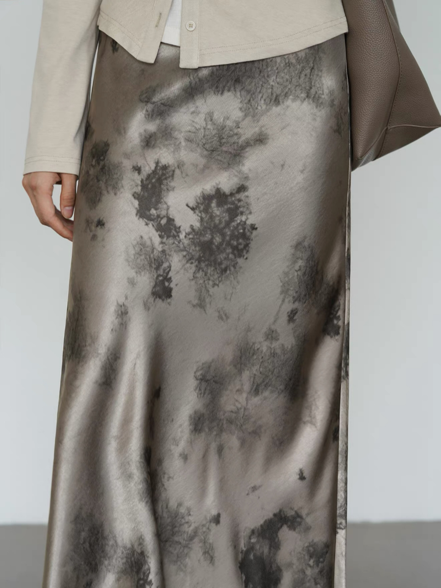 Kyro Water Dye Satin Skirt