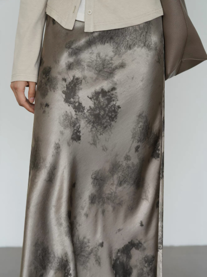 Kyro Water Dye Satin Skirt