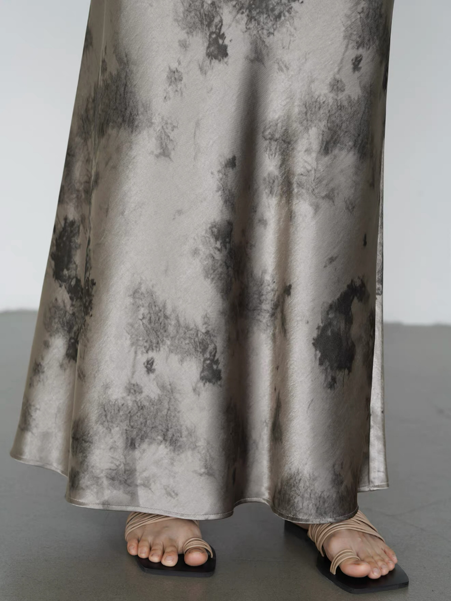 Kyro Water Dye Satin Skirt