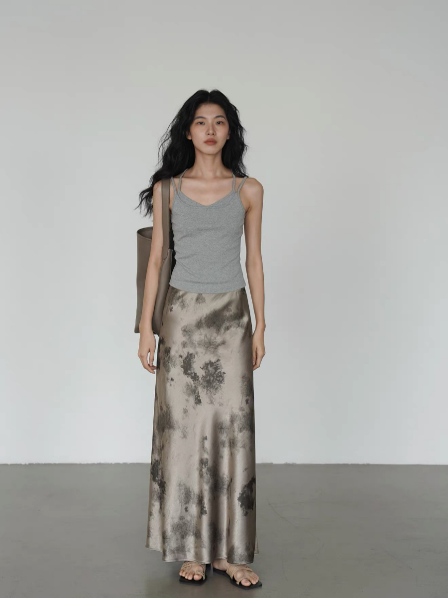 Kyro Water Dye Satin Skirt