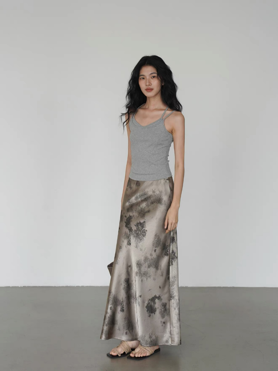 Kyro Water Dye Satin Skirt
