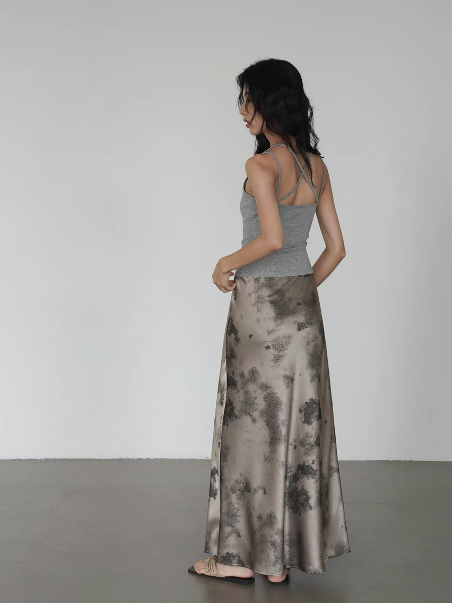Kyro Water Dye Satin Skirt