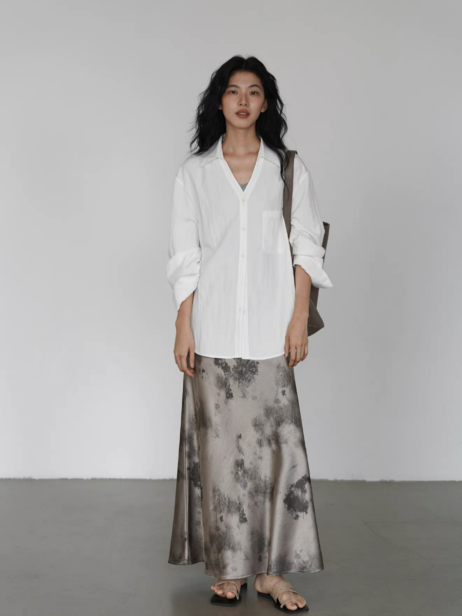 Kyro Water Dye Satin Skirt