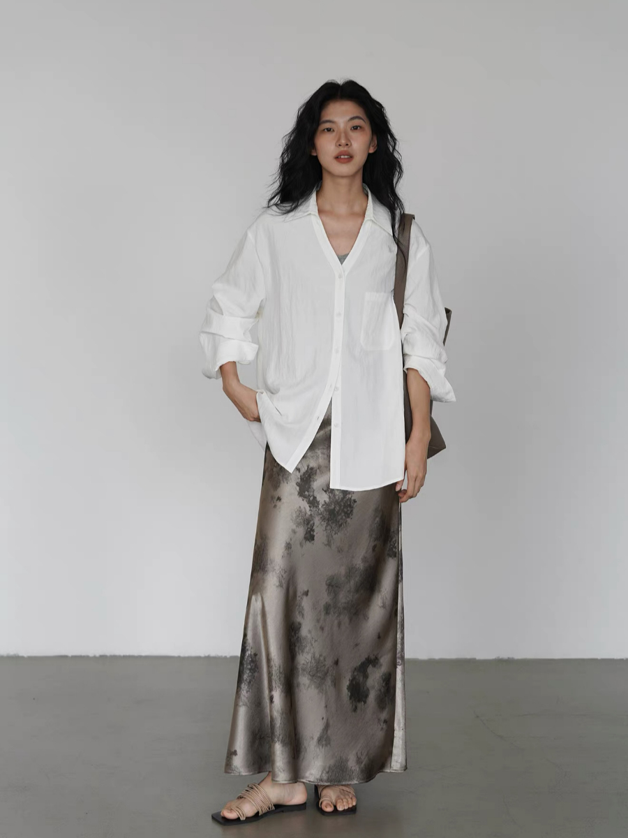 Kyro Water Dye Satin Skirt