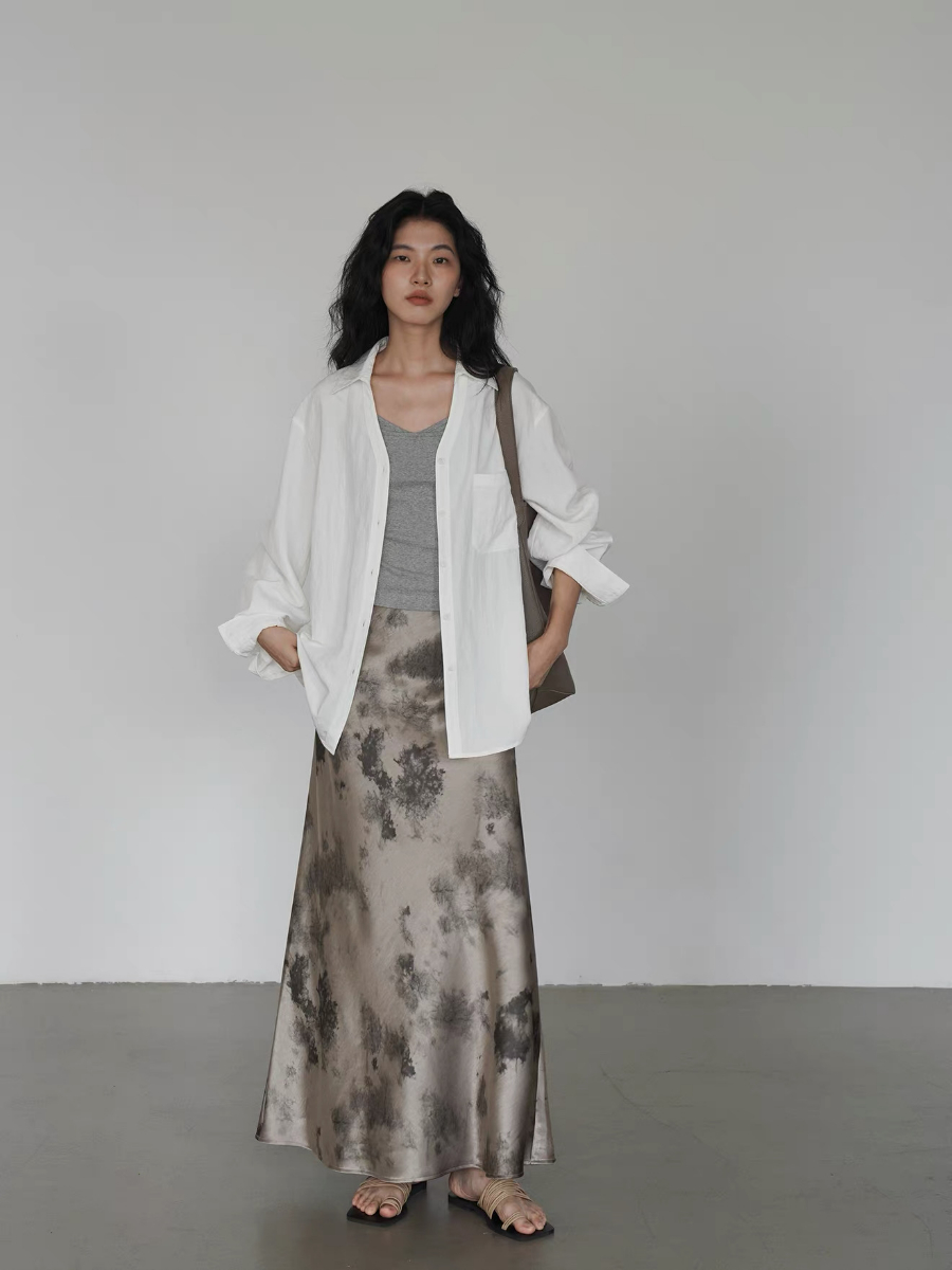 Kyro Water Dye Satin Skirt