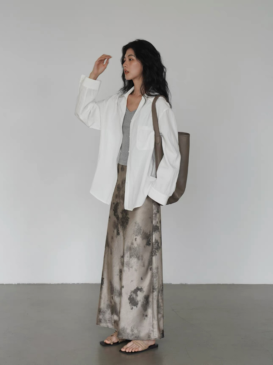 Kyro Water Dye Satin Skirt
