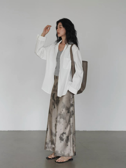 Kyro Water Dye Satin Skirt