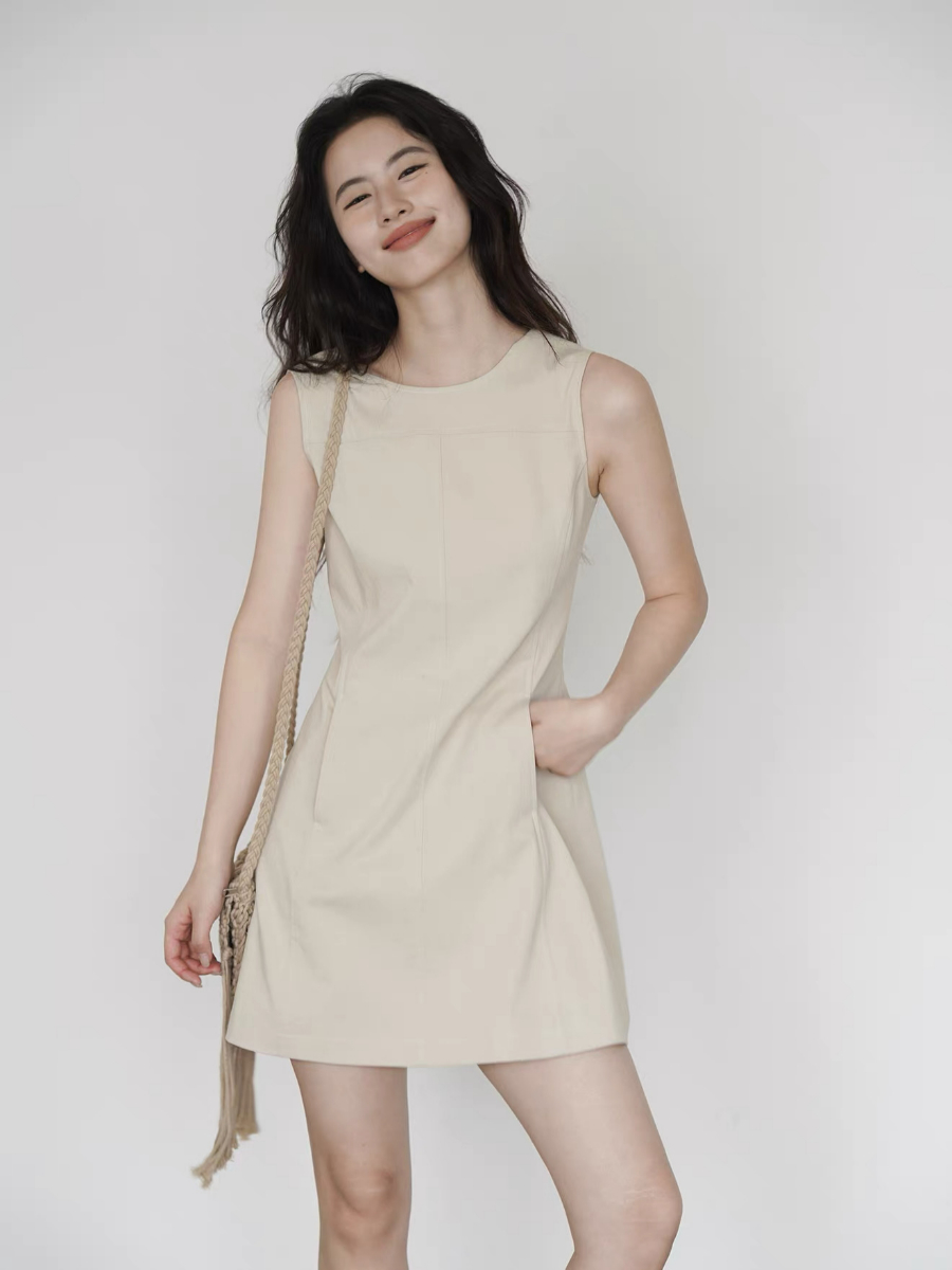 Kacey Sleeveless Dress with Pocket