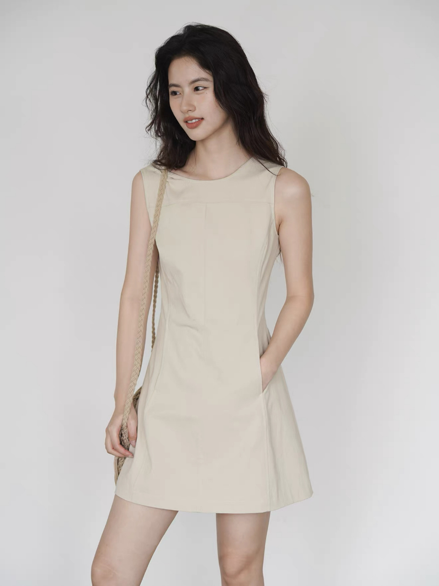 Kacey Sleeveless Dress with Pocket