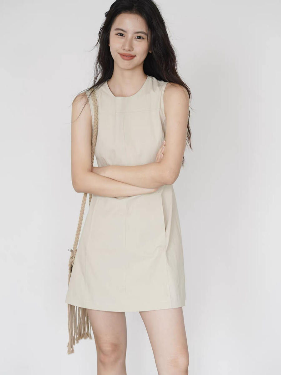 Kacey Sleeveless Dress with Pocket