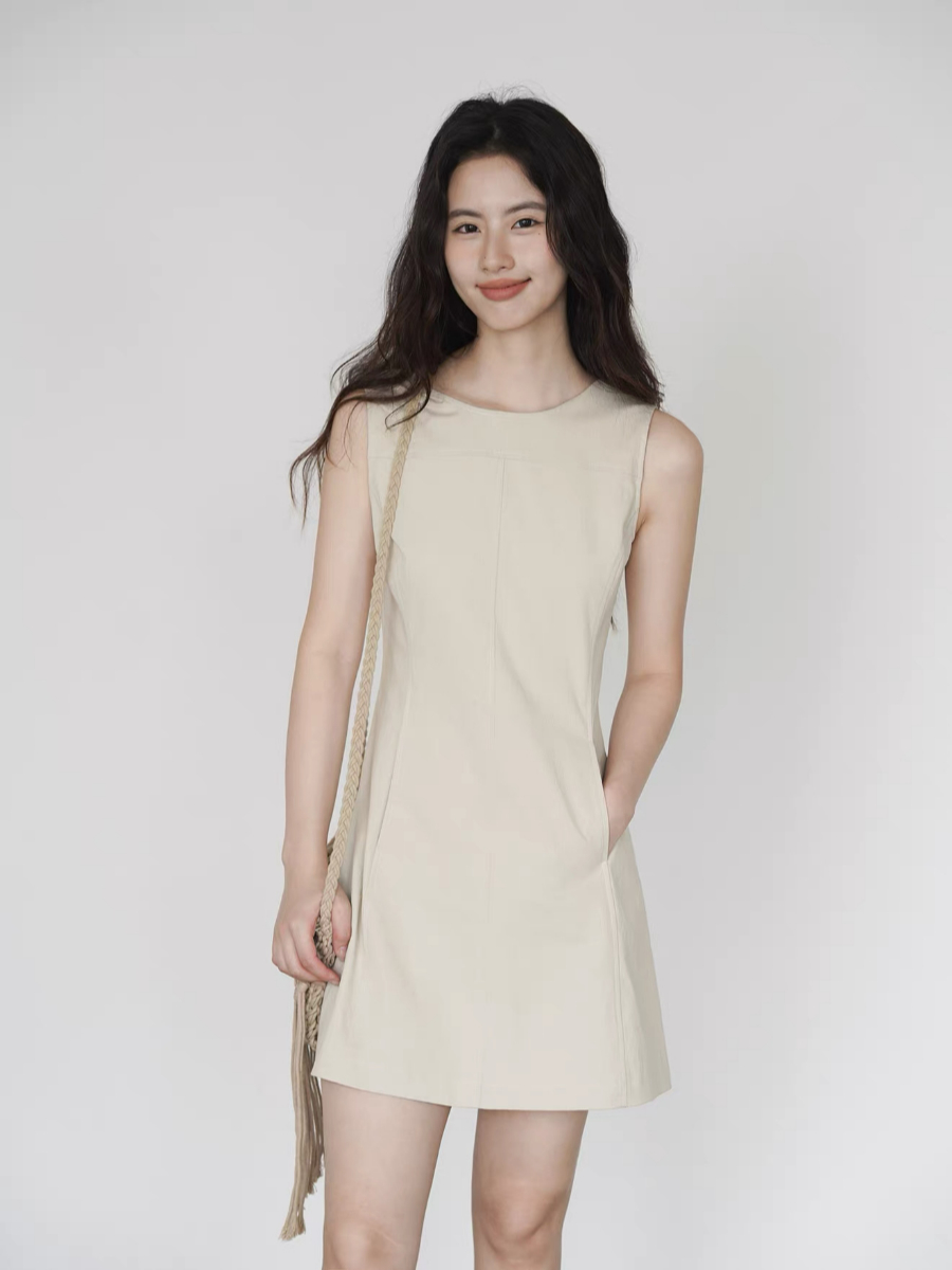 Kacey Sleeveless Dress with Pocket
