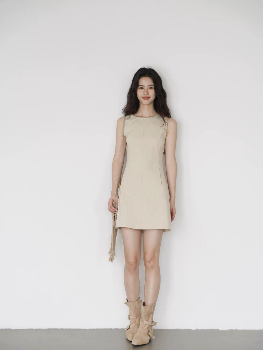 Kacey Sleeveless Dress with Pocket