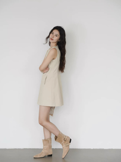 Kacey Sleeveless Dress with Pocket