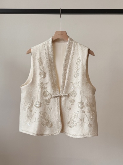 Shuang Ni Sequin Oriental Vest