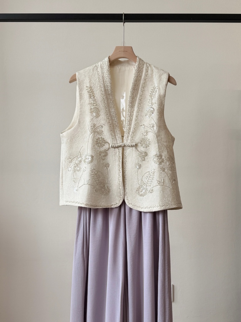 Shuang Ni Sequin Oriental Vest