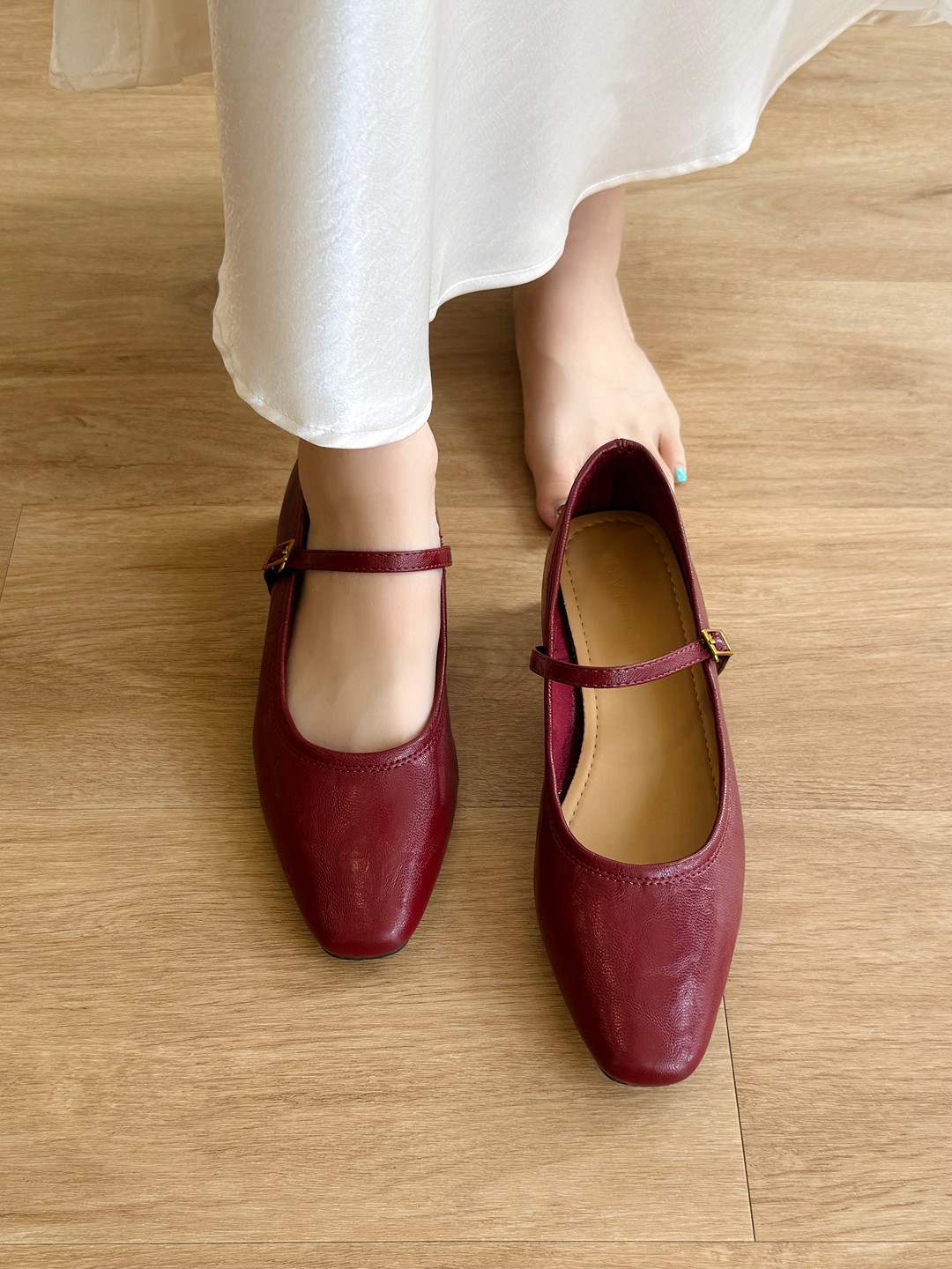 Merlot Mary Jane Heels