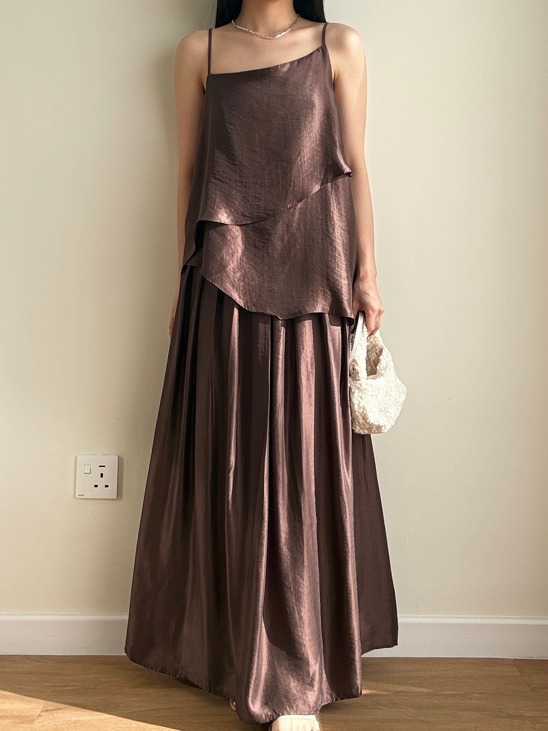 Pansy Cami top and skirt set