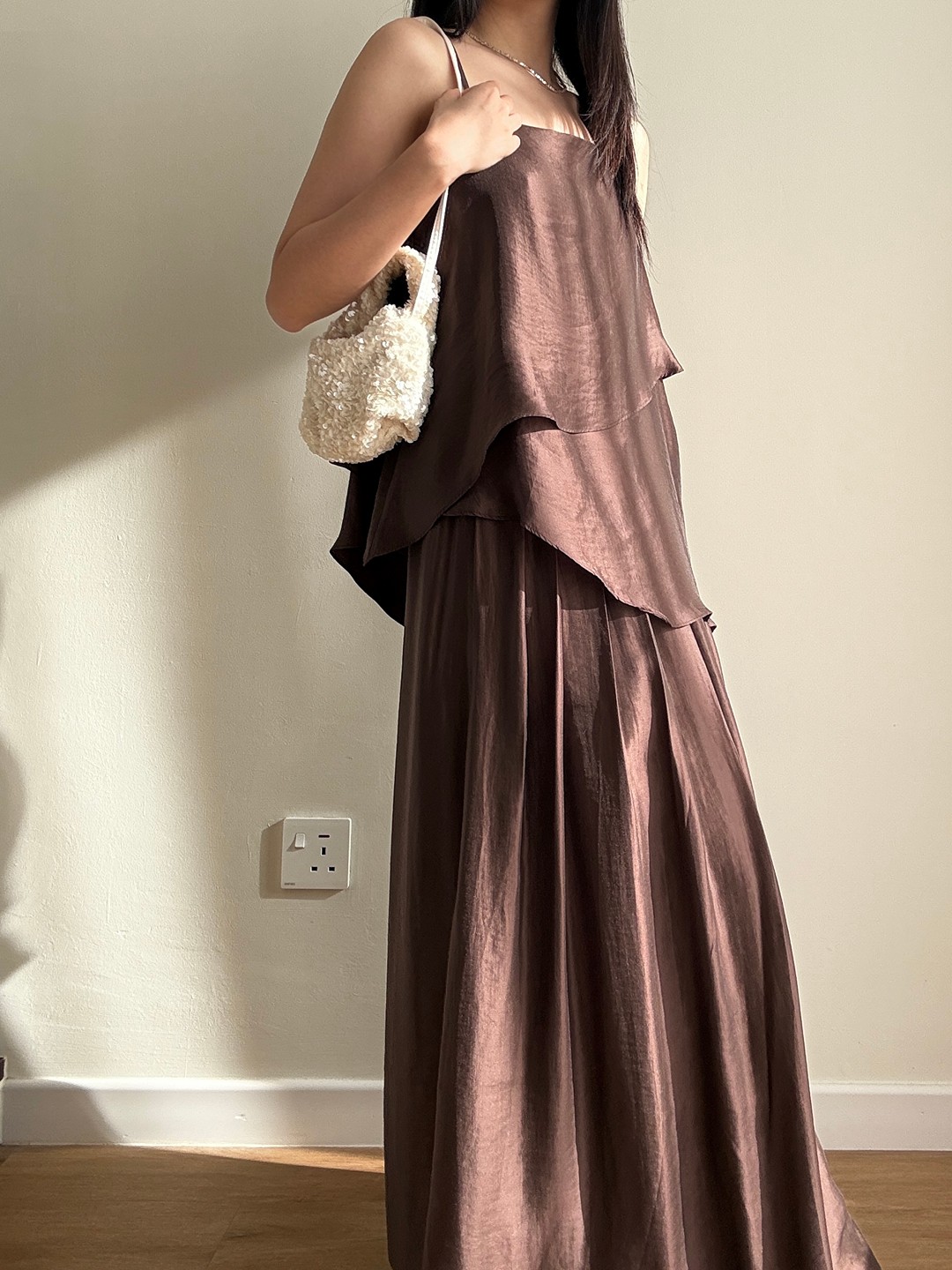Pansy Cami top and skirt set