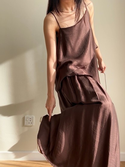 Pansy Cami top and skirt set