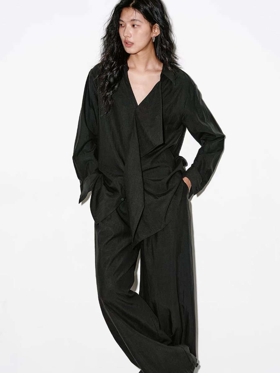 Kendra Lyocel Linen Blend Shirt & Pants (Top & bottoms sold seperately)