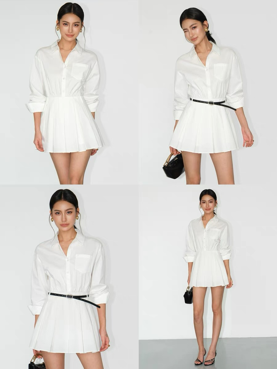 Jacey Shirt Dress-The Black Bow-