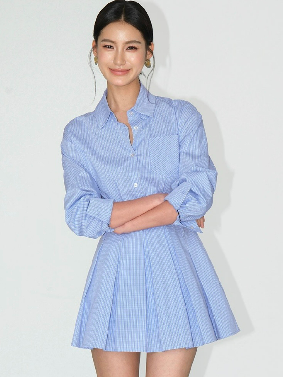 Jacey Shirt Dress-The Black Bow-