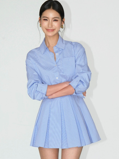 Jacey Shirt Dress-The Black Bow-