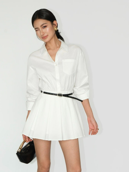 Jacey Shirt Dress-The Black Bow-
