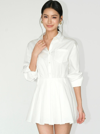 Jacey Shirt Dress-The Black Bow-